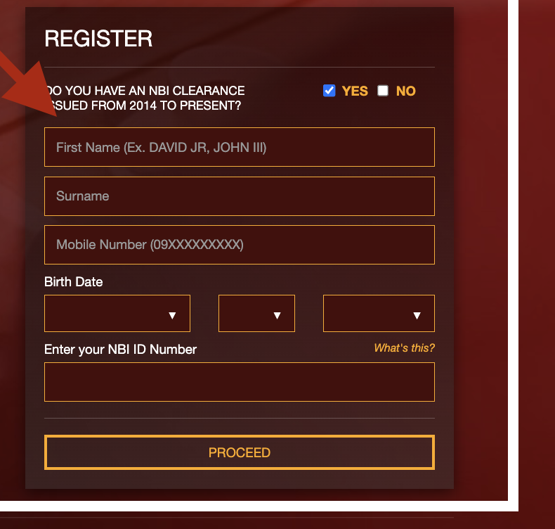 NBI Clearance Online Registration